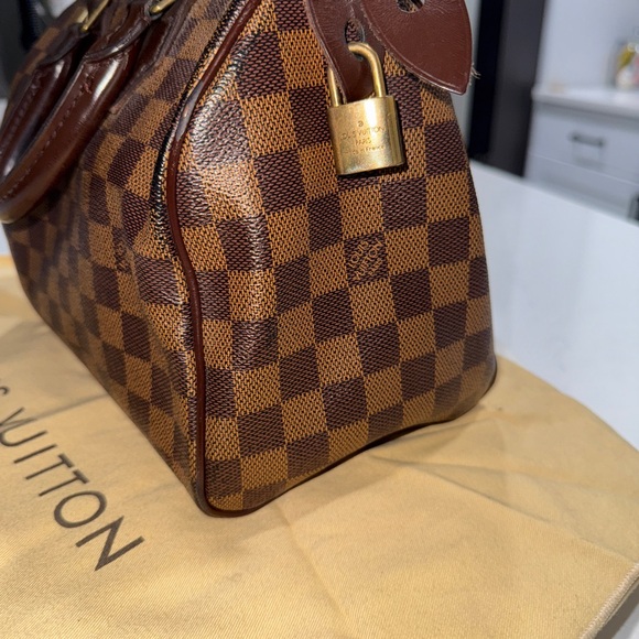 Authentic Louis Vuitton Damier Ebene Speedy 25- Vintage - Picture 2 of 8
